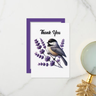 Cute bird lovers thank you  card