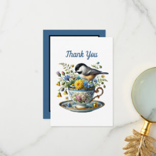 Cute bird lovers thank you Notecard