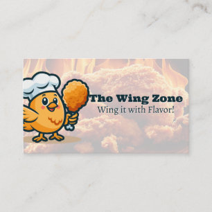 Cute Bird Mascot   Fried Chicken Restaurant  Business Card