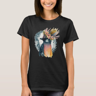 Cute Bird Of Paradise Bird Flower Crown Pet Birds  T-Shirt