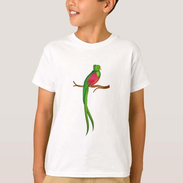 Cute bird Quetzal T-Shirt (Front)