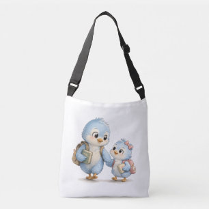 Cute Bird Siblings Crossbody Bag