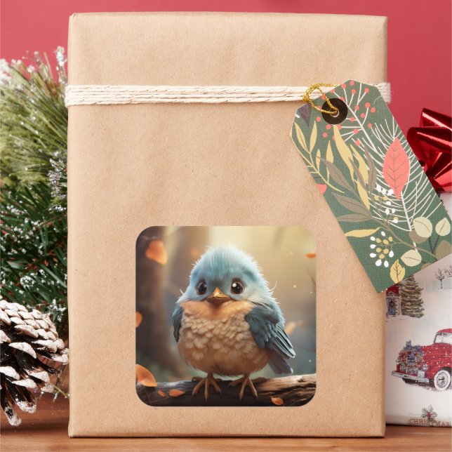 Cute bird sticker (Holiday)