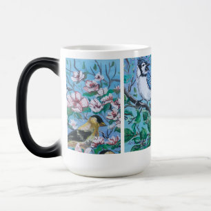 Cute Bird Watching Original Art  Magic Mug
