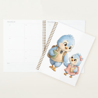 Cute Bird Weekly Planner Notebook