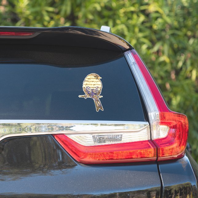 Cute Bird with Music Notes Customise  (Car Side)