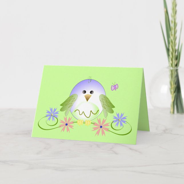 Cute birdie card (Front)