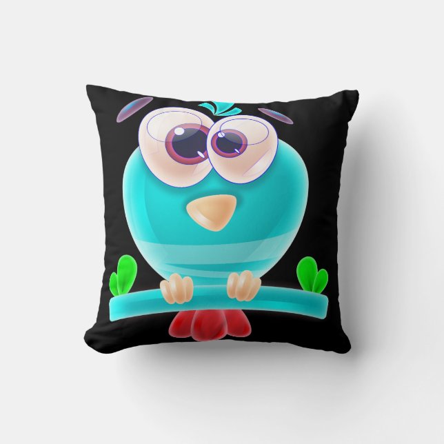 Cute Birdie Chill Pillow (Front)