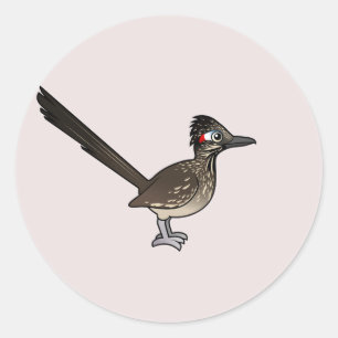 Cute Birdorable Roadrunner Classic Round Sticker