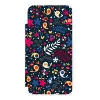 cute birds and flowers pattern