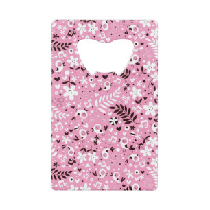 cute birds and flowers pink pattern