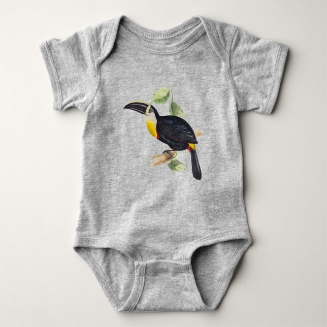 Cute birds baby bodysuit   (Front)