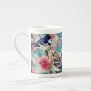 Cute Birds Bone China Mug