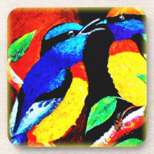 Cute Birds Couple. Buy Now Coaster