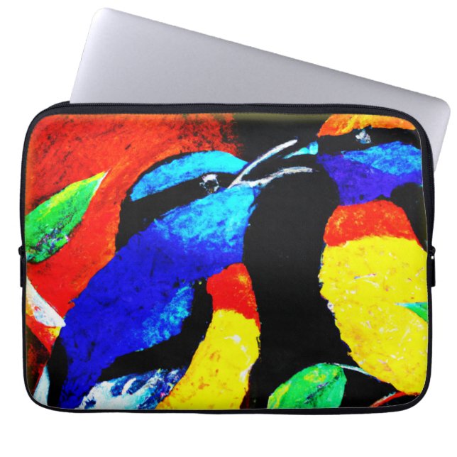 Cute Birds Couple. Buy Now Laptop Sleeve (Front)
