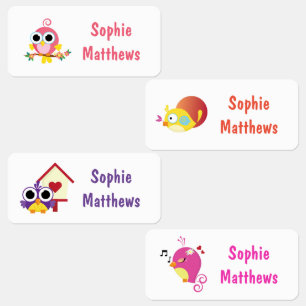 Cute Birds Custom Personalised Name Clothing