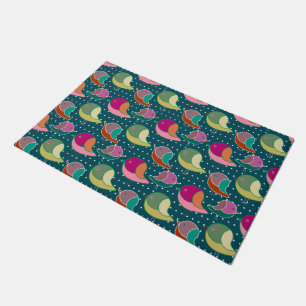 Cute Birds & Dots seamless pattern + your ideas Doormat