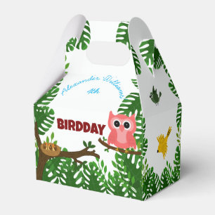 Cute Birds Jungle Bird birthday Favour Box