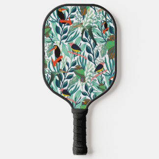 Cute Birds seamless pattern Pickleball Paddle