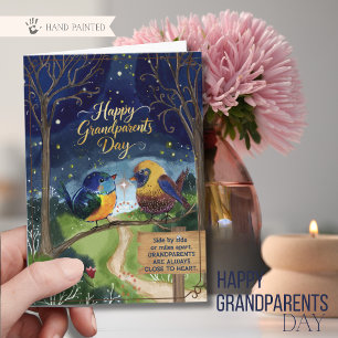 Cute Birds Sentimental Grandparents Day Card