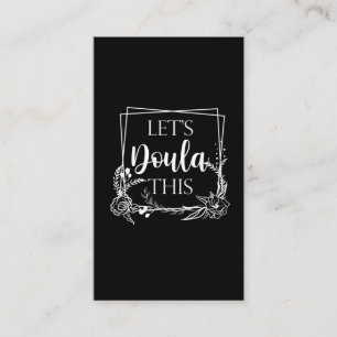 Cute Birth Doula Midwife Baby Catcher Business Card