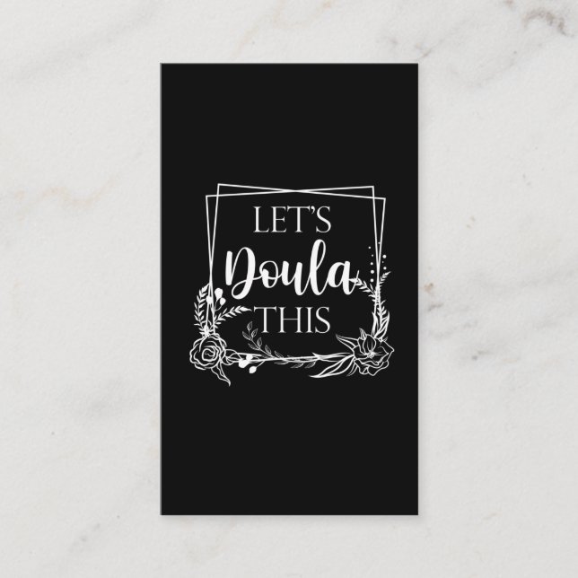 Cute Birth Doula Midwife Baby Catcher Business Card (Front)