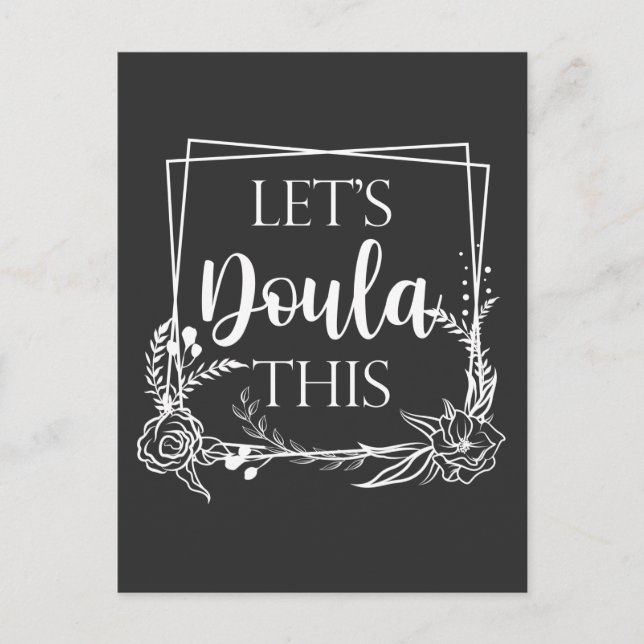 Cute Birth Doula Midwife Baby Catcher Postcard (Front)