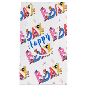 Cute Birthday Bears Gift Bag