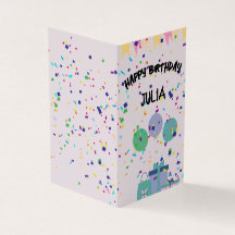 Cute Birthday celebration Greeting card design