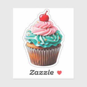 Cute Birthday Cupcake Dessert Illustration Clipart