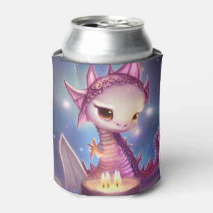 Cute Birthday Dargon Can Cooler