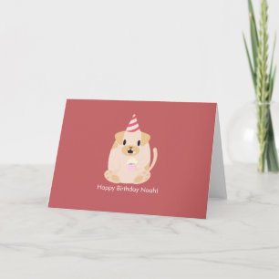 Cute Birthday Dog Thank You Card