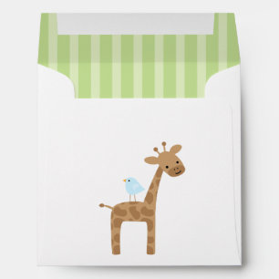 Cute Birthday Giraffe Envelope