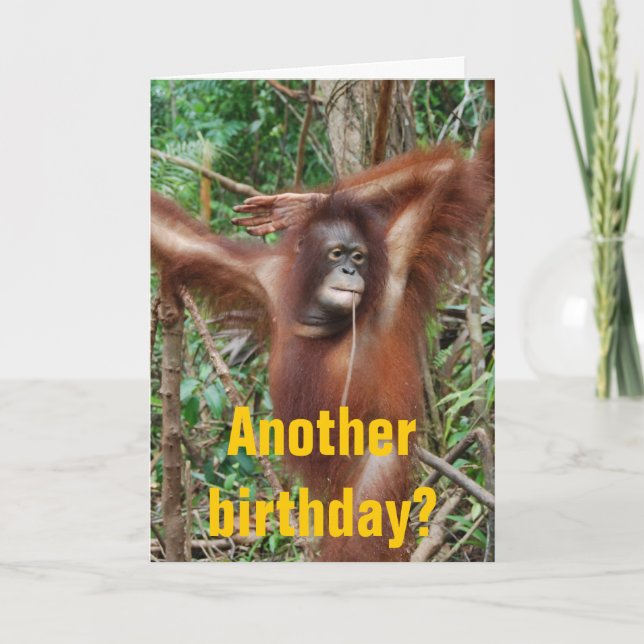 Cute Birthday Humour Card (Front)