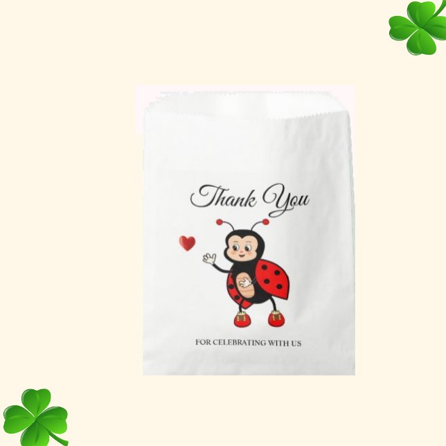 Cute Birthday Ladybug Favour Bags (Creator Uploaded)