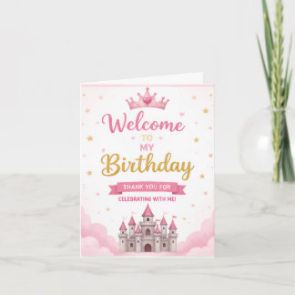 Cute Birthday Party Thank You Card Template