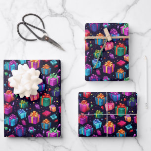 Cute Birthday present tiled pattern Wrapping Paper Sheet