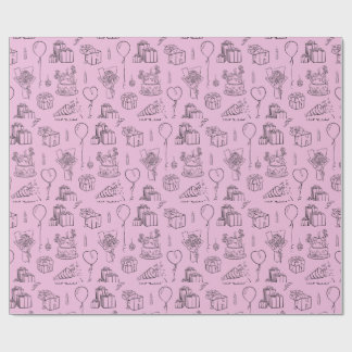 Cute Birthday Wrapper Wrapping Paper