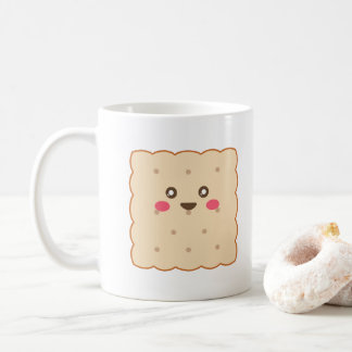 Cute Biscuit Take A Break Custom Text Coffee Mug