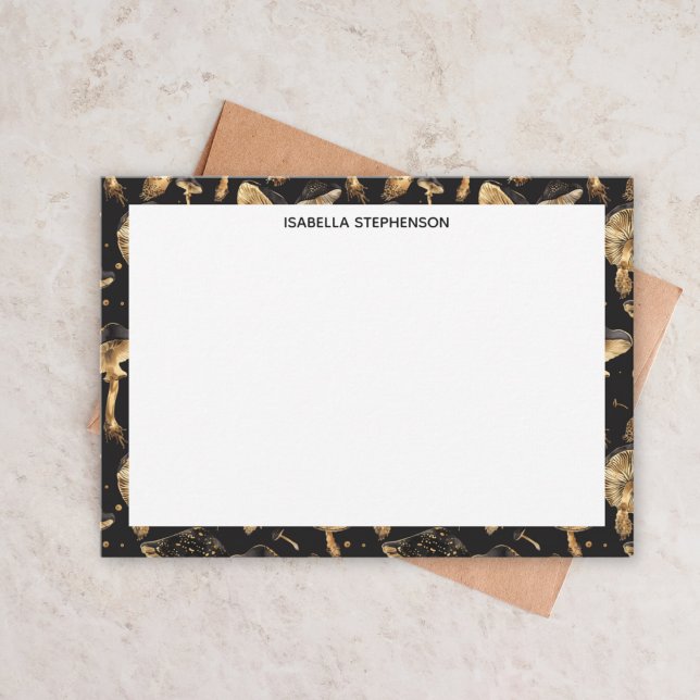 Cute Black and Gold Pattern Personalised Card (Creator Uploaded)