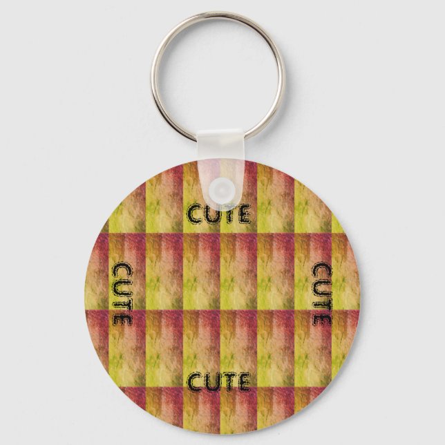 CUTE_ BLACK AND ORANGE YELLOW  KEYCHAIN (Front)