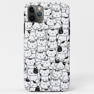 Cute Black And White Cats iPhone 11 Pro Max Case