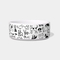 Cute Black and White Dog Drawings Pet