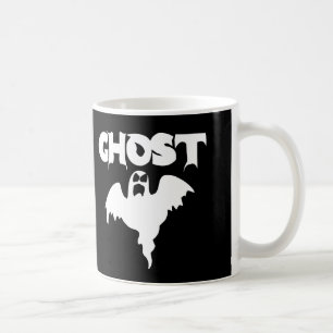 Cute Black And White Ghost Halloween Coffee Mug