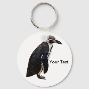 Cute Black and White Humboldt Penguin Keyring
