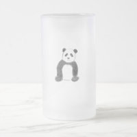Cute black and white panda sketch