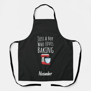 Cute Black Baking Gifts For Kids Baby Boys Baker Apron