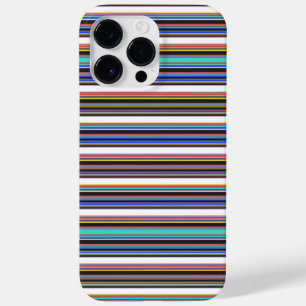 Cute black blue stripes Case-Mate iPhone 14 pro max case