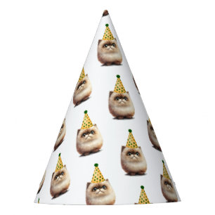 Cute Black Cat Birthday Kitten Pawty Party Hat