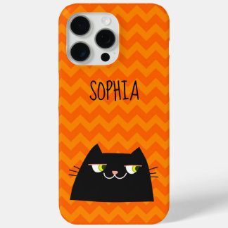 Cute Black Cat  iPhone 15 Pro Max Case